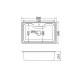 Maidtec Inset 1B Ένθετος Νεροχύτης Inox Σατινέ Μ80xΠ50cm Ασημί