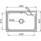 Maidtec Ethra 1B Ένθετος Νεροχύτης Inox Σατινέ Μ68.5xΠ45.5cm Ασημί