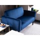 80-1662 Καναπές ELSA 145x75x80cm velvet navy Bluvel 86 / wenge DIOMMI ELSAVGW