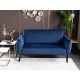 80-1662 Καναπές ELSA 145x75x80cm velvet navy Bluvel 86 / wenge DIOMMI ELSAVGW