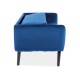 80-1662 Καναπές ELSA 145x75x80cm velvet navy Bluvel 86 / wenge DIOMMI ELSAVGW