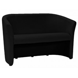 80-2380 Καναπές TM-2 126x60x76 εκ χρώμα Μαύρο EK-14/Wenge DIOMMI TM2CZAP