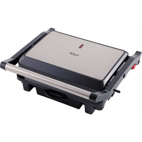 Tesla GR200BX Τοστιέρα για 2 Τοστ 1000W Inox
