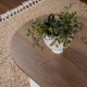071-001605 Τραπέζι σαλονιού Tabletod pakoworld σε καρυδί-λευκή απόχρωση 119x60x40εκ