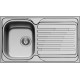 Maidtec Coventry 1B 1D Ένθετος Νεροχύτης Inox Σατινέ Μ86xΠ50cm Ασημί