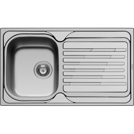 Maidtec Coventry 1B 1D Ένθετος Νεροχύτης Inox Σατινέ Μ86xΠ50cm Ασημί