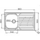 Maidtec Coventry 1B 1D Ένθετος Νεροχύτης Inox Σατινέ Μ86xΠ50cm Ασημί