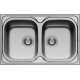 Maidtec Coventry 2B Ένθετος Νεροχύτης Inox Σατινέ Μ79xΠ50cm Ασημί