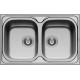 Maidtec Coventry 2B Ένθετος Νεροχύτης Inox Σατινέ Μ86xΠ50cm Ασημί