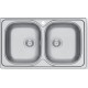 Maidtec Inset 2B Ένθετος Νεροχύτης Inox Σατινέ Μ86xΠ50cm Ασημί
