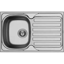 Maidtec Derby 1B 1D Ένθετος Νεροχύτης Inox Σατινέ Μ79xΠ50cm Ασημί