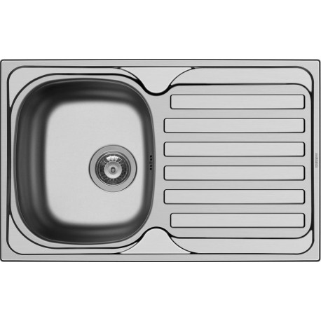 Maidtec Derby 1B 1D Ένθετος Νεροχύτης Inox Σατινέ Μ79xΠ50cm Ασημί