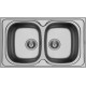 Maidtec Derby 2B Ένθετος Νεροχύτης Inox Σατινέ Μ86xΠ50cm Ασημί