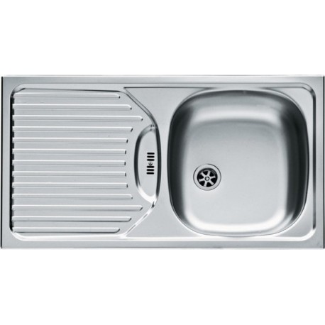 Maidtec Bradford 1B 1D Ένθετος Νεροχύτης Inox Σατινέ Μ78xΠ43.5cm Ασημί