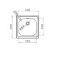 Maidtec Inset 1B Ένθετος Νεροχύτης Inox Σατινέ Μ44xΠ44cm Ασημί