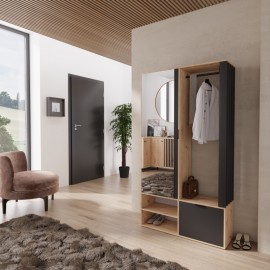60-31541 MILO hallway waredrobe artisan/black