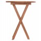 ΤΡΑΠΕΖΙ ΣΚΗΝΟΘΕΤΗ ΣΤΡΟΓΓΥΛΟ ERIS HM18119 ΞΥΛΟ TEAK--ΦΥΣΙΚΟ Φ60x75Υεκ.