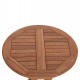 ΤΡΑΠΕΖΙ ΣΚΗΝΟΘΕΤΗ ΣΤΡΟΓΓΥΛΟ ERIS HM18119 ΞΥΛΟ TEAK--ΦΥΣΙΚΟ Φ60x75Υεκ.