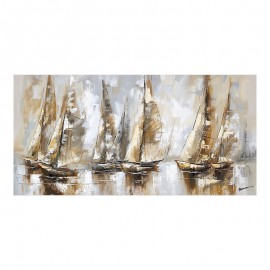 301-000037 Πίνακας σε καμβά Yelkan Ι Inart 120x3.5x60εκ