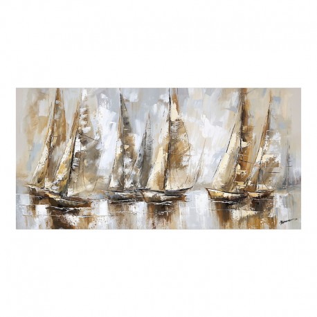301-000037 Πίνακας σε καμβά Yelkan Ι Inart 120x3.5x60εκ