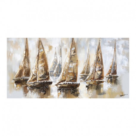 301-000036 Πίνακας σε καμβά Yelkan Inart 120x3.5x60εκ