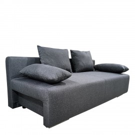 14290090 Καναπές Κρεβάτι Τριθέσιος ArteLibre URBAN LOUNGE 3S Σκούρο Γκρι Ύφασμα 194x93x72cm Γκρι
