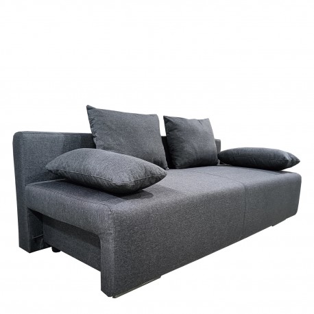 14290090 Καναπές Κρεβάτι Τριθέσιος ArteLibre URBAN LOUNGE 3S Σκούρο Γκρι Ύφασμα 194x93x72cm Γκρι