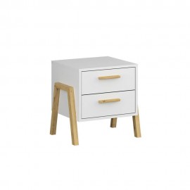 TO-BELLE2SWHITE Κομοδίνο Belle Λευκό 50x41x49cm