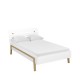 TO-BELLEBED120 Κρεβάτι Belle Λευκό 120x200cm