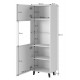 60-19865 PAFOS Standing cabinet black/black DIOMMI CAMA-PAFOS-WITRYNA-CZ/CZ