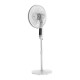 151231-0007 Osio OSF-9010 Λευκός ανεμιστήρας δαπέδου 16”, 3 ταχυτήτων με οθόνη και τηλεχειριστήριο-50W