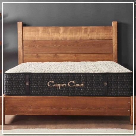 2EMATCOP-160200 ΣΤΡΩΜΑ COPPER CLOUD 30 cm ΜΕ ΑΝΕΞΑΡΤΗΤΑ ΕΛΑΤΗΡΙΑ 160x200