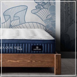 2EMATSEA-150200 ΣΤΡΩΜΑ SEA QUAL SOFT 26 cm ΜΕ ΑΝΕΞΑΡΤΗΤΑ ΕΛΑΤΗΡΙΑ 150x200