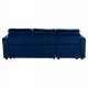 ΚΑΝΑΠΕΣ ΓΩΝΙΑ ΚΡΕΒΑΤΙ WAYNE 224x147x85Υεκ. HM3028.18 ΒΕΛΟΥΔΟ ΜΠΛΕ