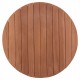 ΕΠΙΦΑΝΕΙΑ ΤΡΑΠΕΖΙΟΥ ΣΤΡΟΓΓΥΛΗ HM18132 ΞΥΛΟ TEAK--ΦΥΣΙΚΟ Φ60x4(πάχος)εκ.
