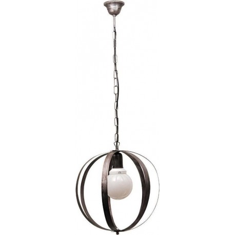 AR/ GA 216 ΦΩΤΙΣΤΙΚΟ ΚΡΕΜΑΣΤΟ 1Φ ΜΠΑΛΑ ΜΕΓΑΛΗ ΜΕΤΑΛΛΙΚΗ ΣΕ ΣΚΟΥΡΙΑ/ΑΣΗΜΙ ΠΑΤΙΝΑ