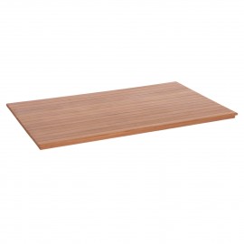 ΕΠΙΦΑΝΕΙΑ ΤΡΑΠΕΖΙΟΥ ΟΡΘΟΓΩΝΙΑ HM18138 ΞΥΛΟ TEAK--ΦΥΣΙΚΟ 120x80x4(πάχος)εκ.
