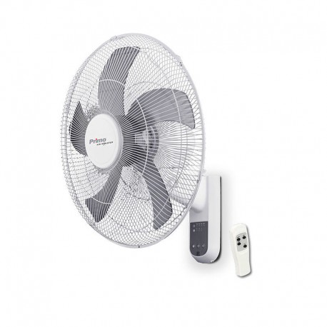 800416 Ανεμιστήρας Τοίχου 15833R Primo 18-- 45εκ. Με Τηλεχειριστήριο Λευκός