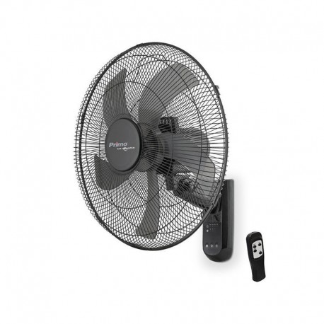800415 Ανεμιστήρας Τοίχου 15833R Primo 18-- 45εκ. Με Τηλεχειριστήριο Μαύρος