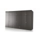 10-06-6f-270 Ντουλάπα 6φυλλη με πατάρι 270cm  x 60cm x 240 ύψος --ΚΩΔ.:10-06-6f-270