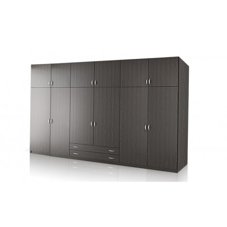 10-06-6f-270 Ντουλάπα 6φυλλη με πατάρι 270cm  x 60cm x 240 ύψος --ΚΩΔ.:10-06-6f-270
