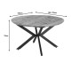 235-000041 Τραπέζι επεκτεινόμενο Edina pakoworld mdf σε sonoma απόχρωση με μαύρα μεταλλικά πόδια 130-170x130x75εκ