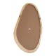 233-000038 Καθρέπτης οβάλ Baloa pakoworld mdf σε φυσική απόχρωση 44x4x80εκ