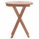 ΤΡΑΠΕΖΙ ΣΚΗΝΟΘΕΤΗ ΣΤΡΟΓΓΥΛΟ HEIDEL HM18120 ΞΥΛΟ TEAK--ΦΥΣΙΚΟ Φ60x75Υεκ.