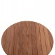 ΤΡΑΠΕΖΙ ΣΚΗΝΟΘΕΤΗ ΣΤΡΟΓΓΥΛΟ HEIDEL HM18120 ΞΥΛΟ TEAK--ΦΥΣΙΚΟ Φ60x75Υεκ.