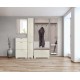 121656 Επιτοίχιος καθρέφτης ELEGANCE nordic δρυς/ άμμου γυαλιστερό 80x2x60 Άμμου γυαλιστερό