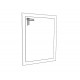 620443 Επιτοίχιος καθρέφτης RUSTIC rustic λευκό 75x2x98 Rustic|Λευκό