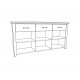 610443 Μπουφές RUSTIC rustic λευκό 166,5x40,6x84 Rustic
