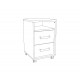 641019 Κομοδίνο Kinder 2F premium δρυς/ μπλε παστέλ 40x42x63,8 Premium δρυς|Μπλε