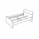 641861 Ημίδιπλο κρεβάτι Kinder 120 premium δρυς/ βιολετί 120x206x91 Βιολετί|Premium δρυς
